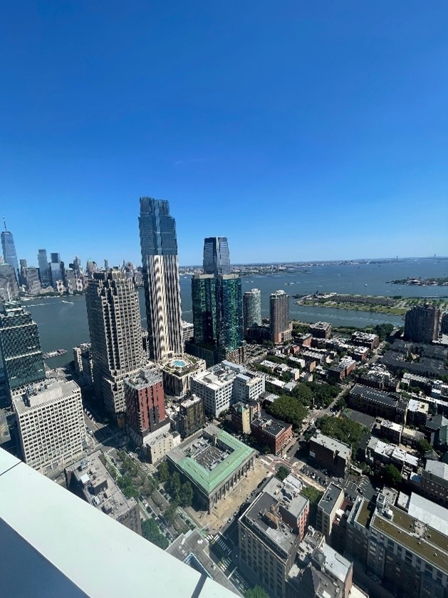 View of Jersey City and Manhattan Skyline from Veris Apartment properties